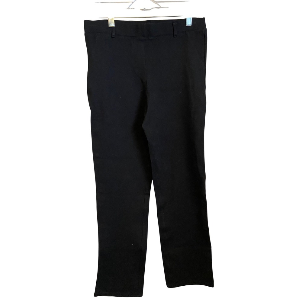 Quince Black Stretch Ponte‎ Knit Pull On Pants Medium